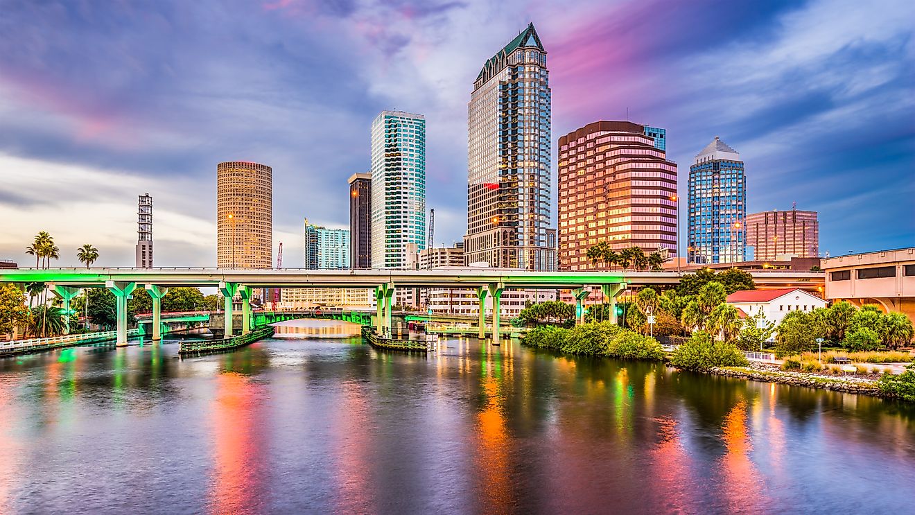 The Tampa Skyline as Seen from the Bay