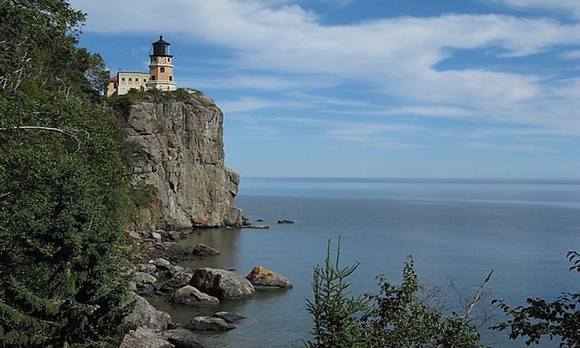 Lake Superior is the largest lake in Minnesota, the "Land of 10,000 Lakes."