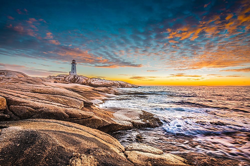 Peggy's Cove, a famous lighthouse just a short drive away from Halifax.