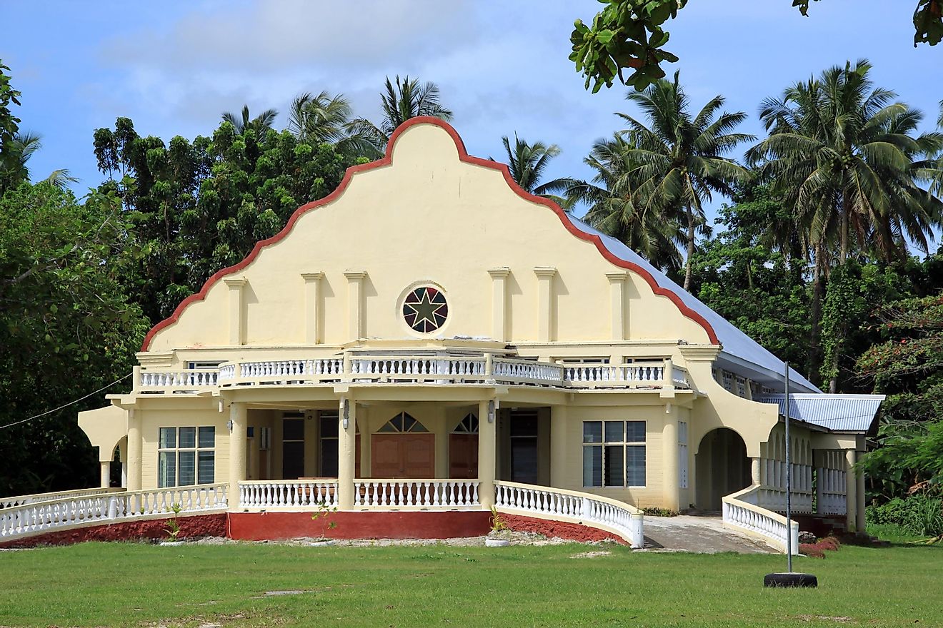 A Christian church in Samoa. 