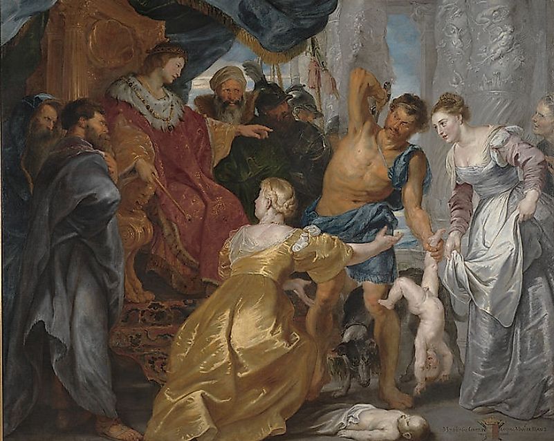 King Solomon, a Peter Paul Rubens painting from 1617.