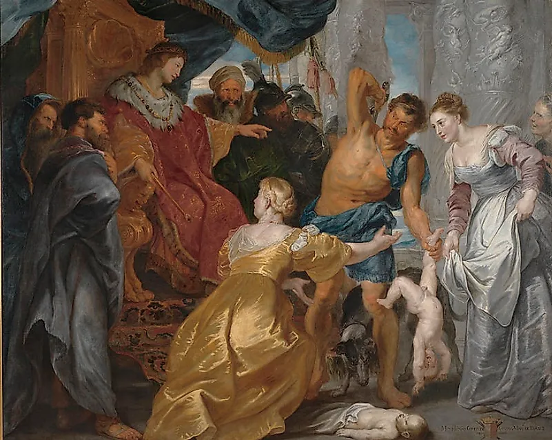 King Solomon, a Peter Paul Rubens painting from 1617.