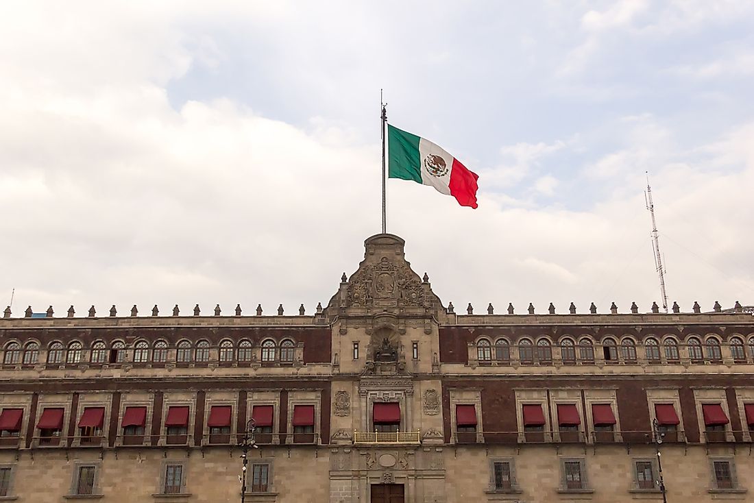 The National Palace, in Mexico City, is official seat of Executive Power. 