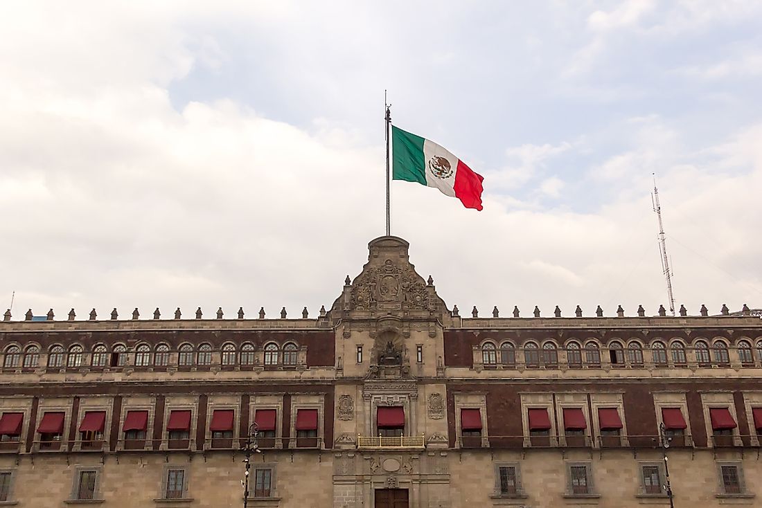 The National Palace, in Mexico City, is official seat of Executive Power. 