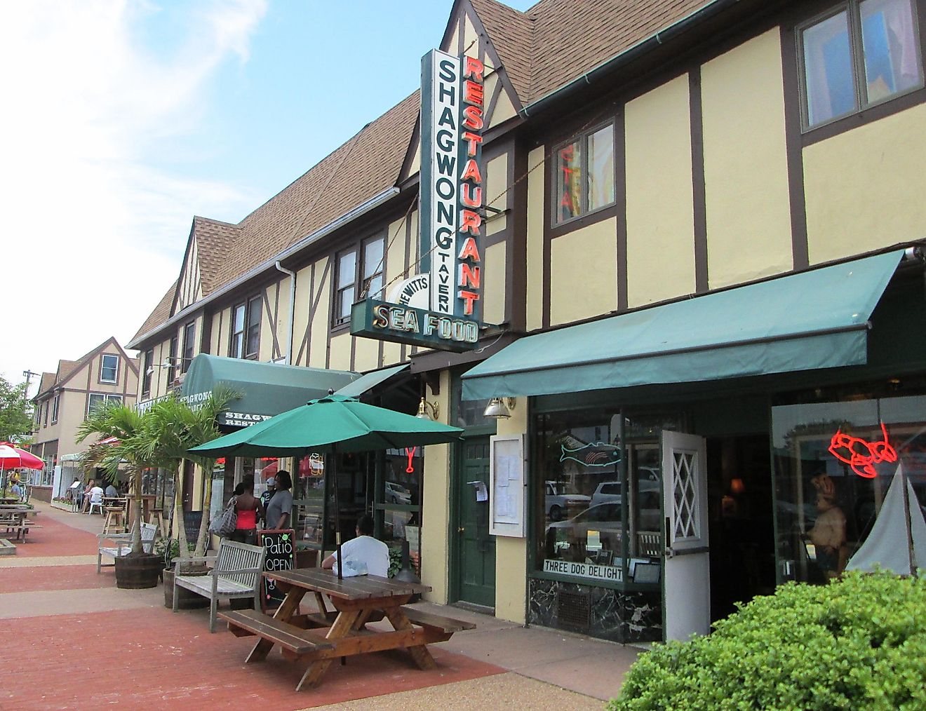 Shops on main street Montauk, New York