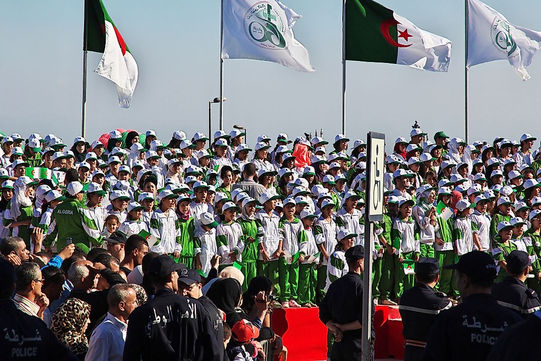 Algerian Independence Day celebrations in 2014. Editorial credit: Sergey-73 / Shutterstock.com. 