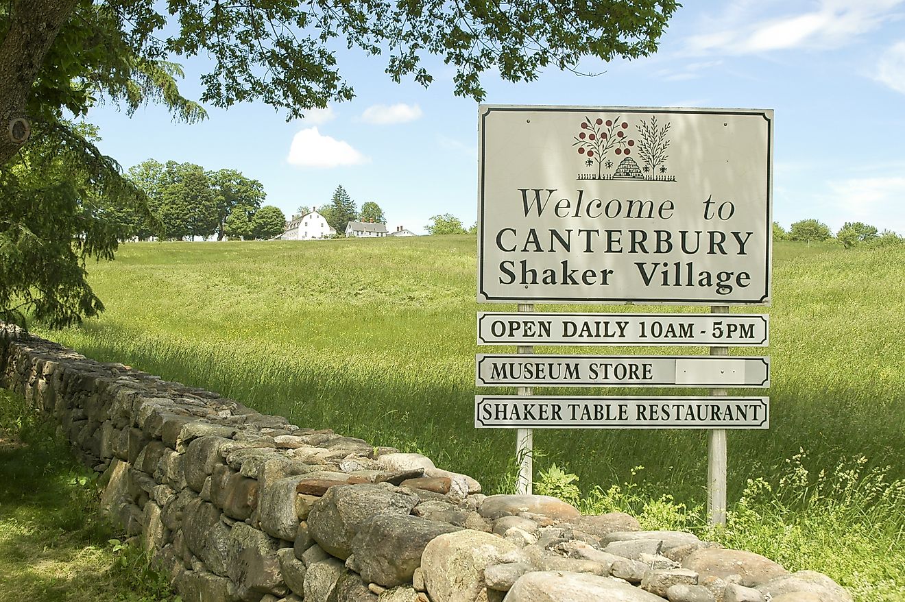 The Canterbury Shaker Village in Canterbury, New Hampshire.