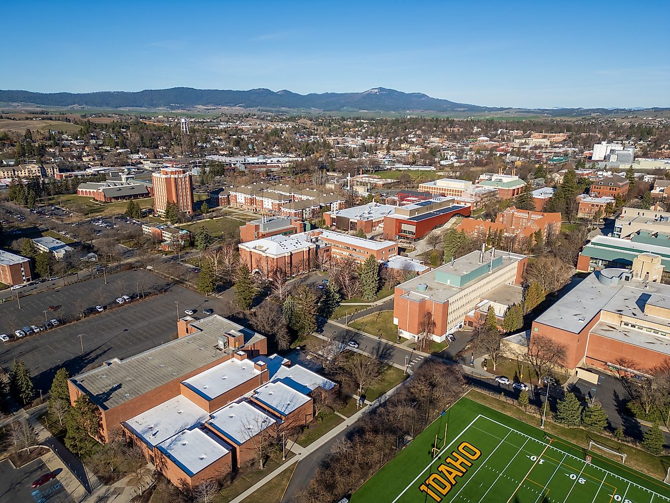 Overlooking the University of Idaho in Moscow, Idaho.