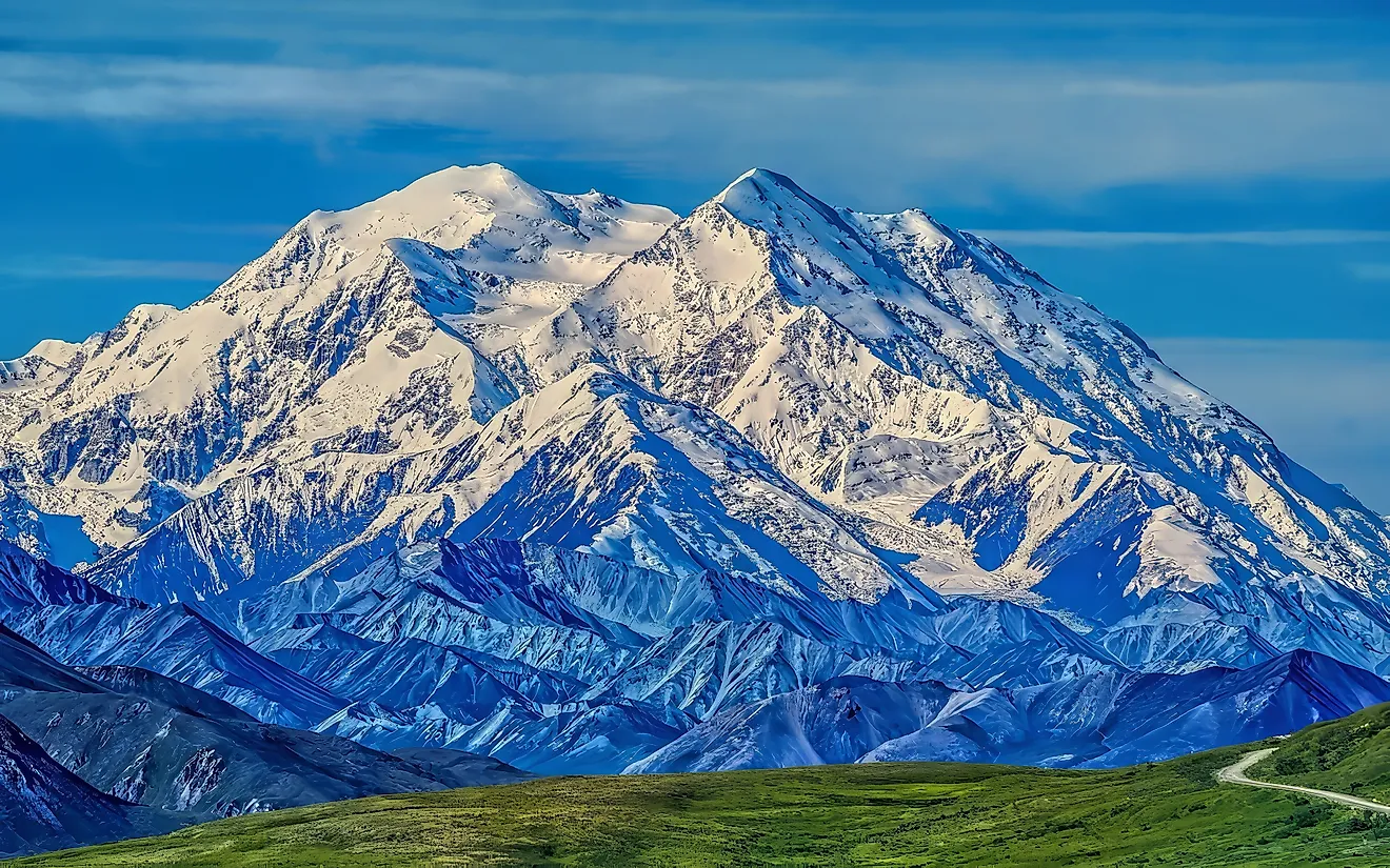 Denali the highest peak in Alaska. 