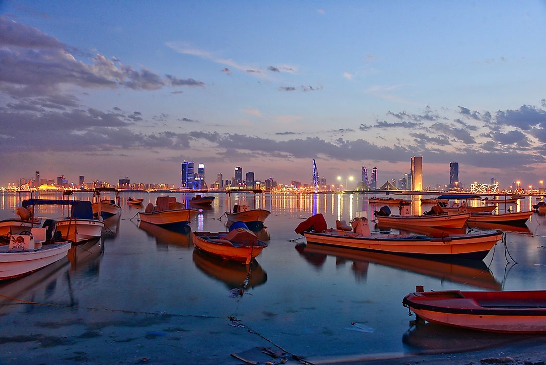 Manama, the capital city of Bahrain.
