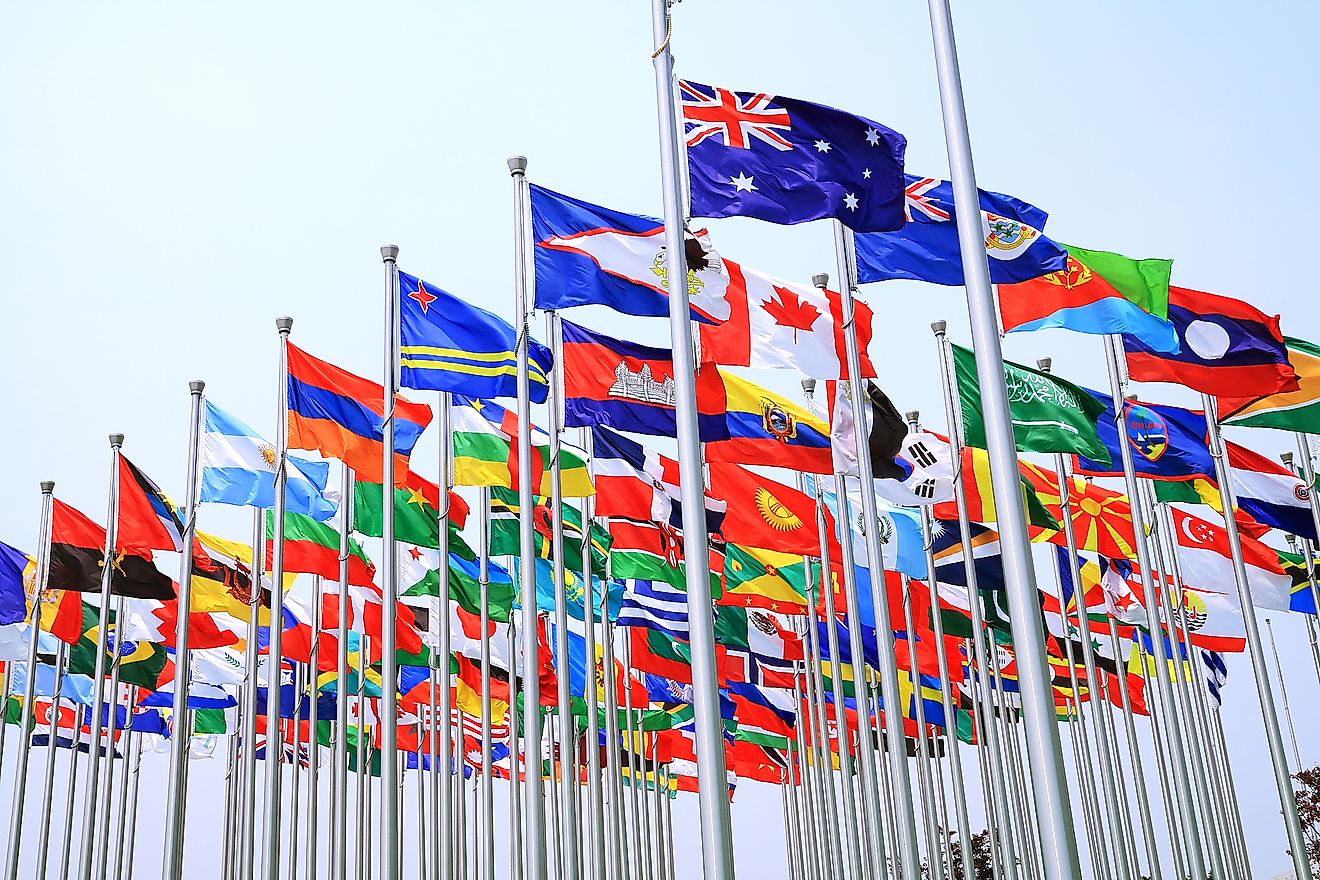 Flags of countries of the world.