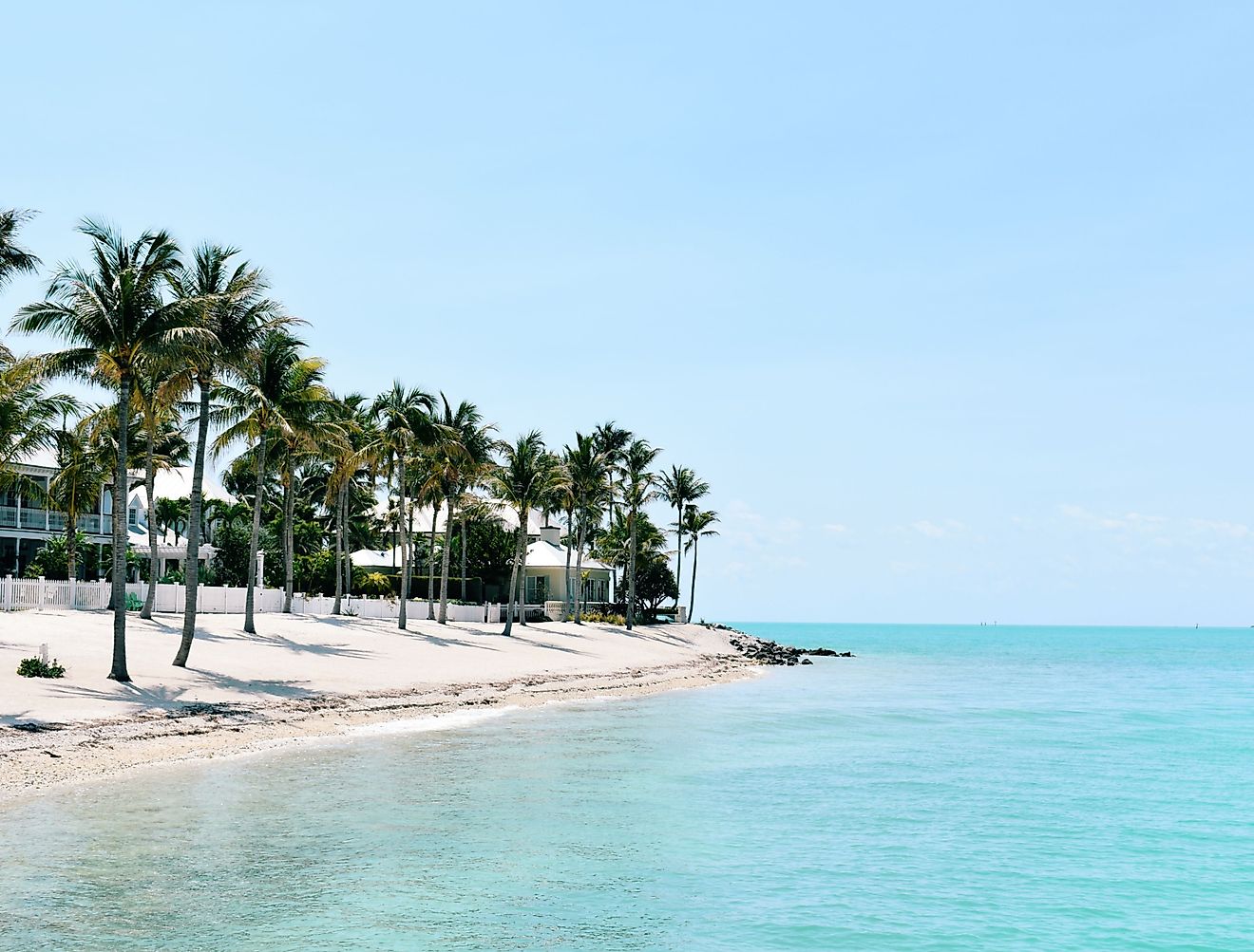 Sunset Key Cottages and private beach, Key West, FL. Image credit Caroline Butz via shutterstock