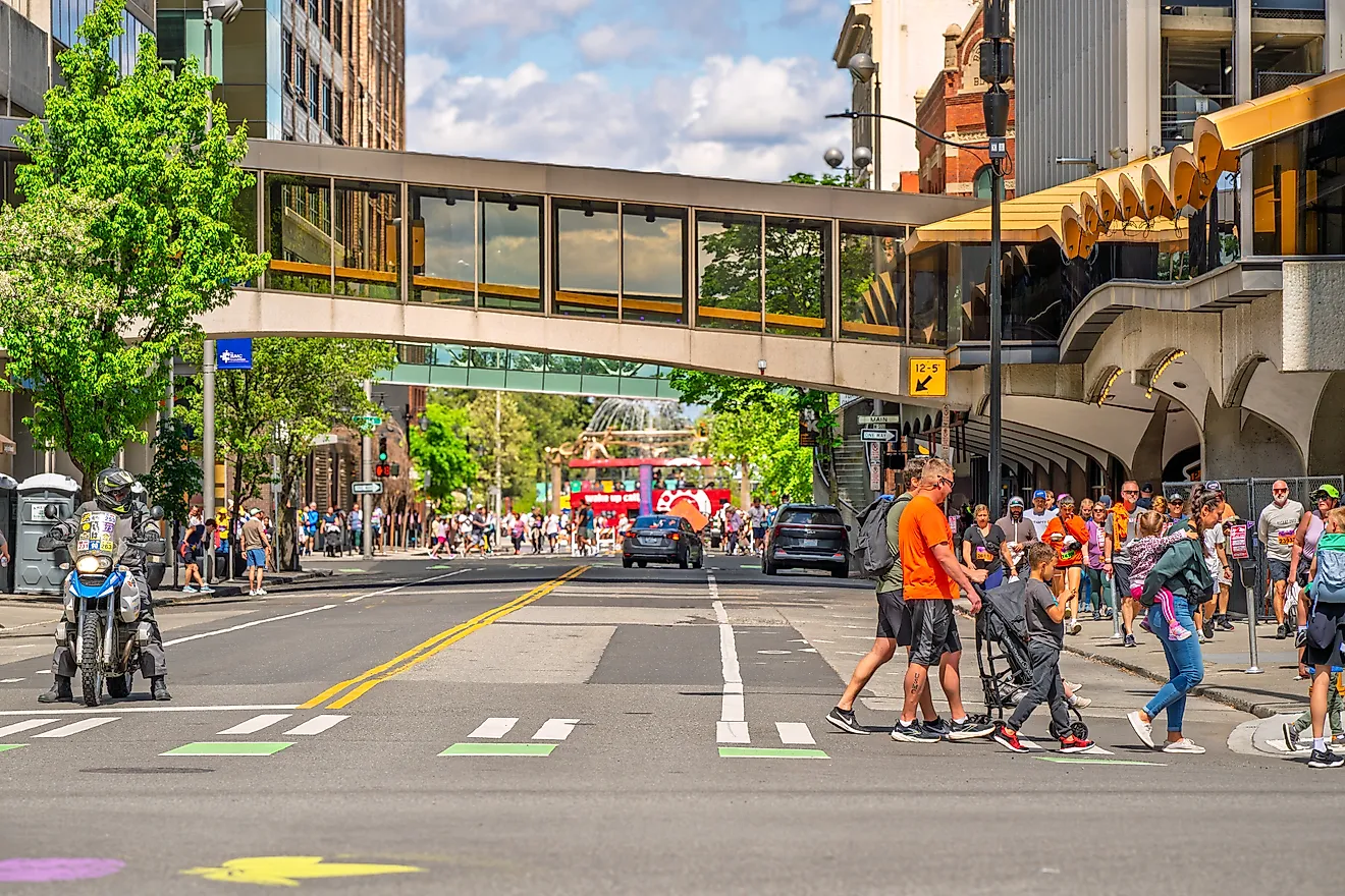 Downtown Spokane, Washington. Image by Kirk Fisher via Shutterstock. 