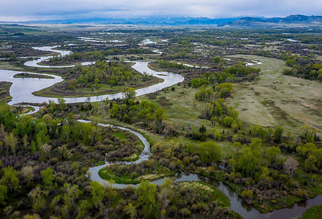 Missouri River Breaks National Monument, the source of the Missouri River, the longest river in the United States. Image credit Joseph Sohm via Shutterstock