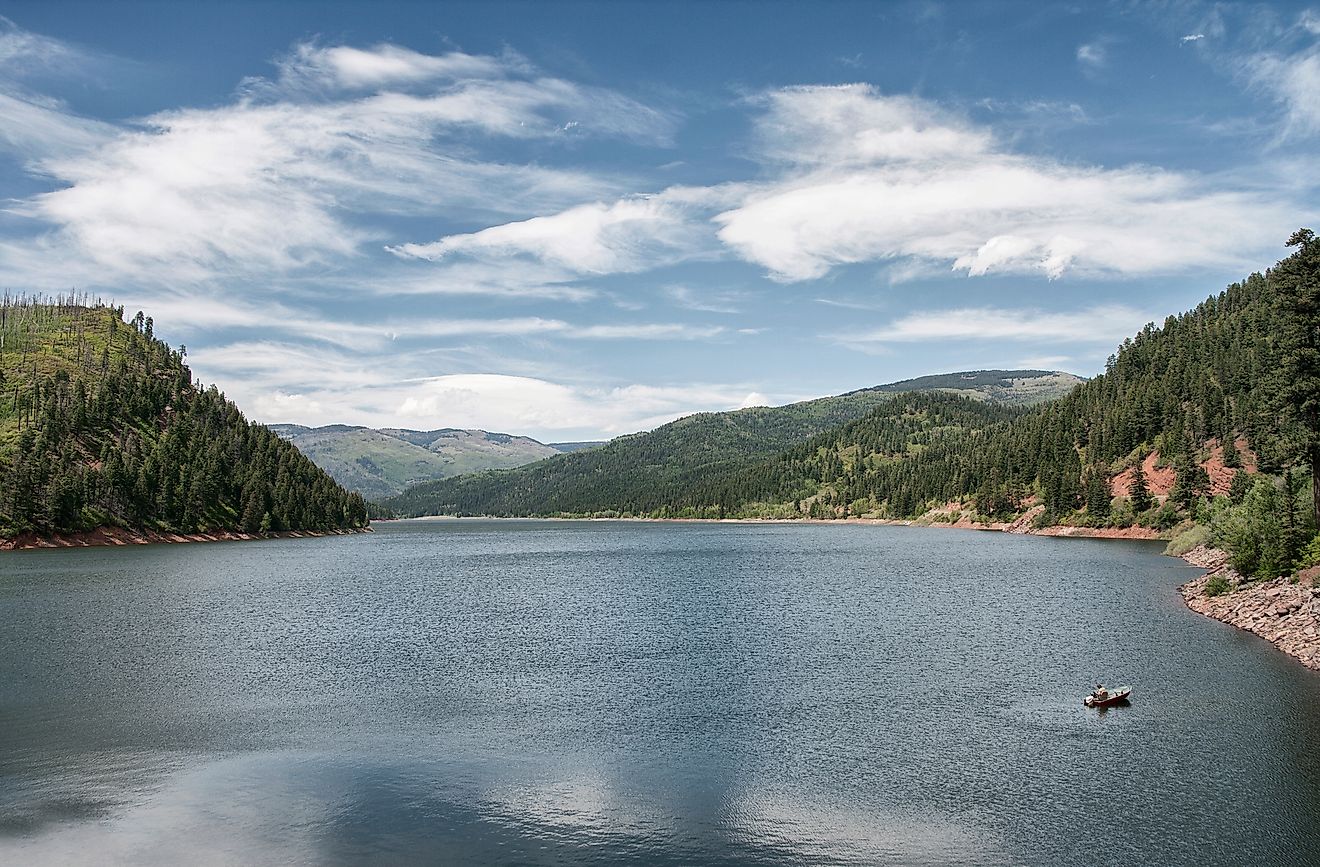 The spectacular Navajo Lake in New Mexico