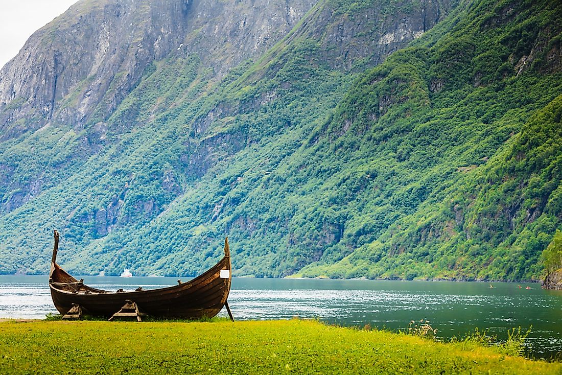 A traditional Norwegian canoe. 