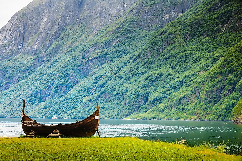 A traditional Norwegian canoe. 