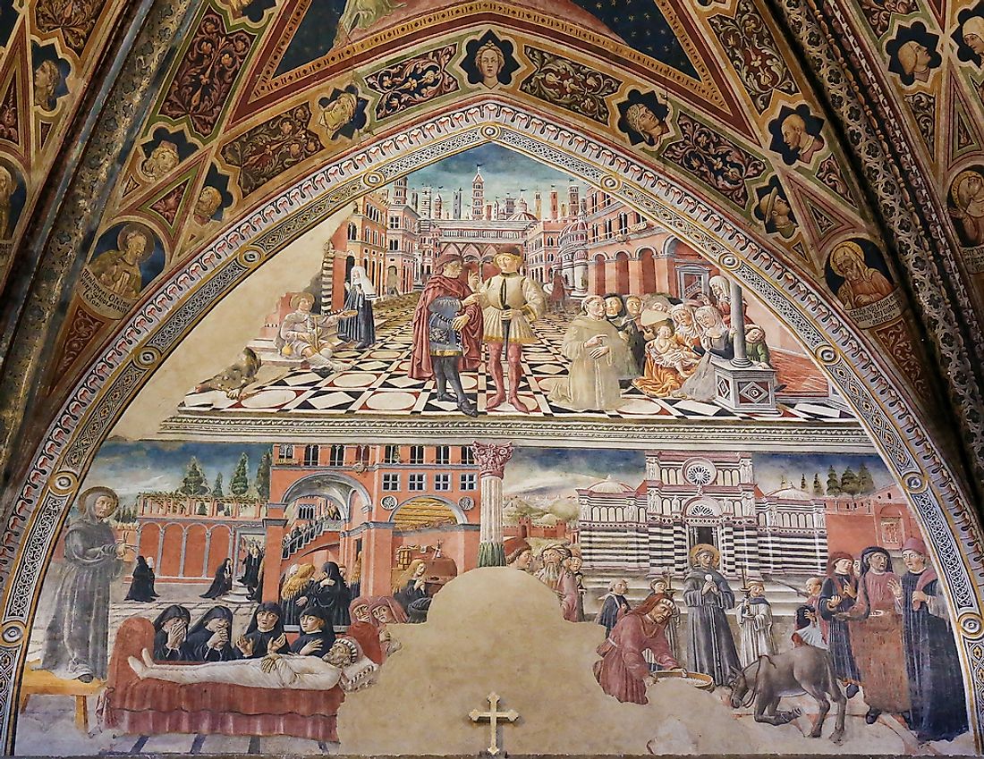 The Apostles' Creed is depicted here in a church in Siena, Italy. Photo credit: credit: jorisvo / Shutterstock.com.