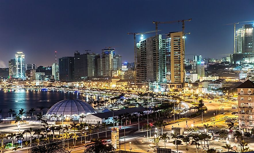 The modern city of Luanda, Angola.