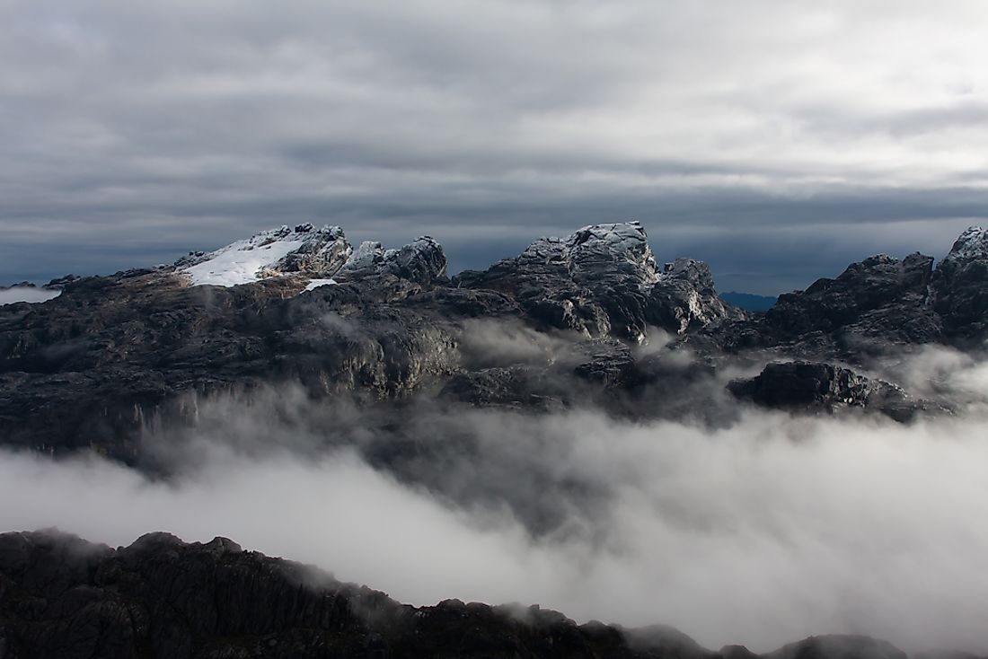 The Carstensz Pyramid is the highest point in Indonesia.