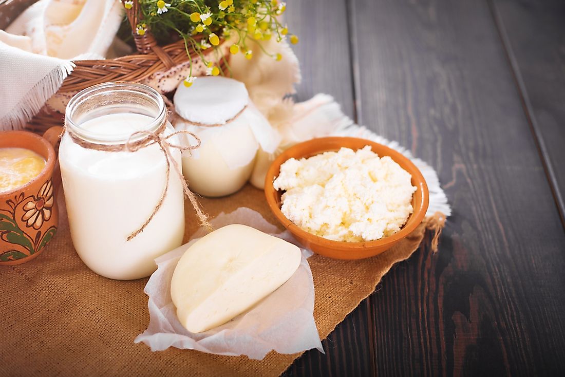 Goat's milk is also used to make a variety of dairy products. 