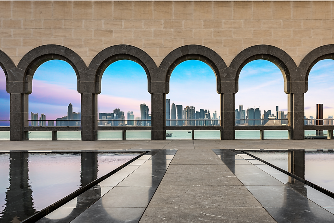 View of Doha's skyline from the Museum of Islamic Art. Editorial credit: Sven Hansche / Shutterstock.com