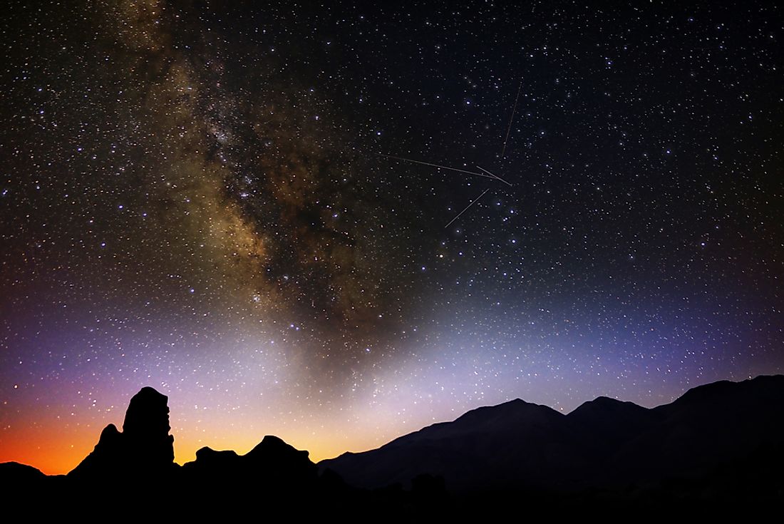 Lyrids Meteor Shower 2013 Sierra Nevada Mountains California USA.