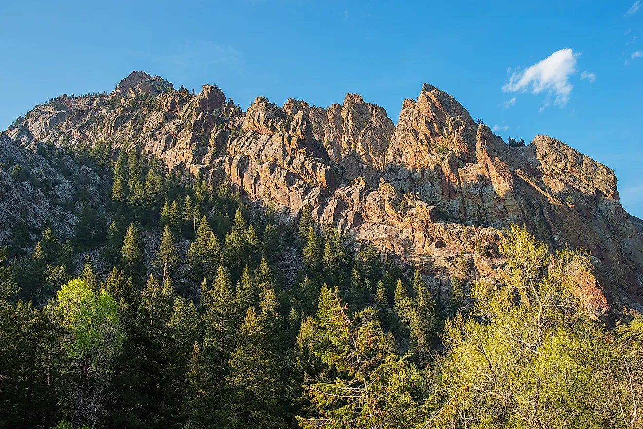 Eldorado Canyon State Park near Boulder, Colorado.