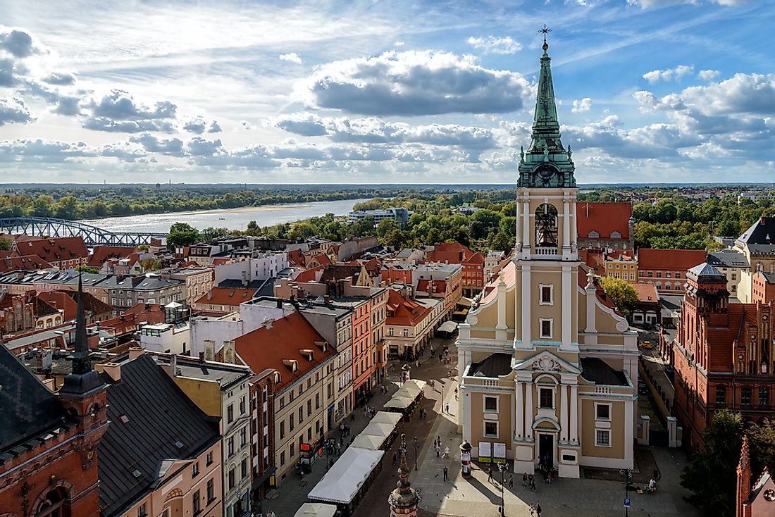The old town of Torun, Poland. 