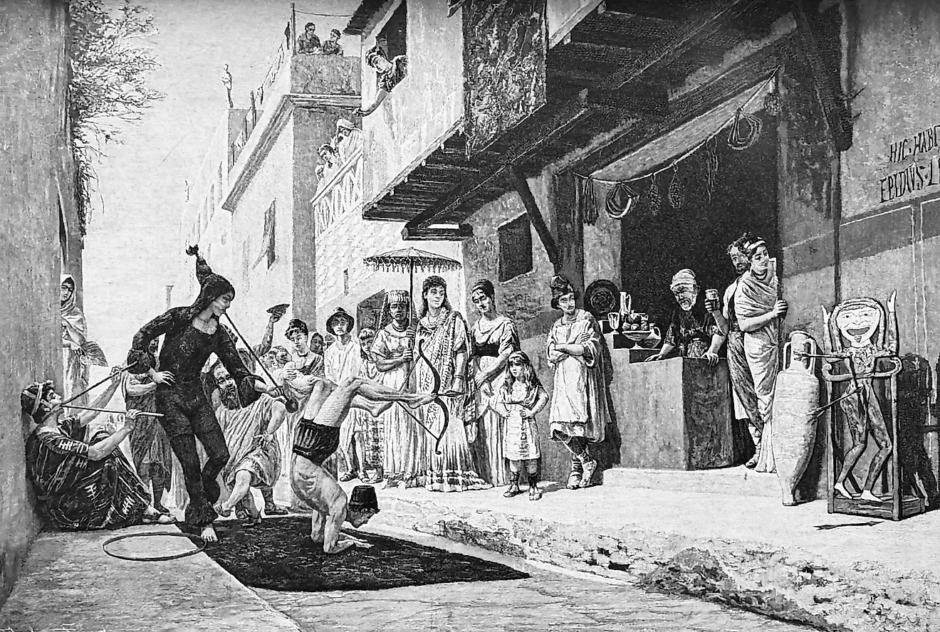 Jugglers in ancient Rome
