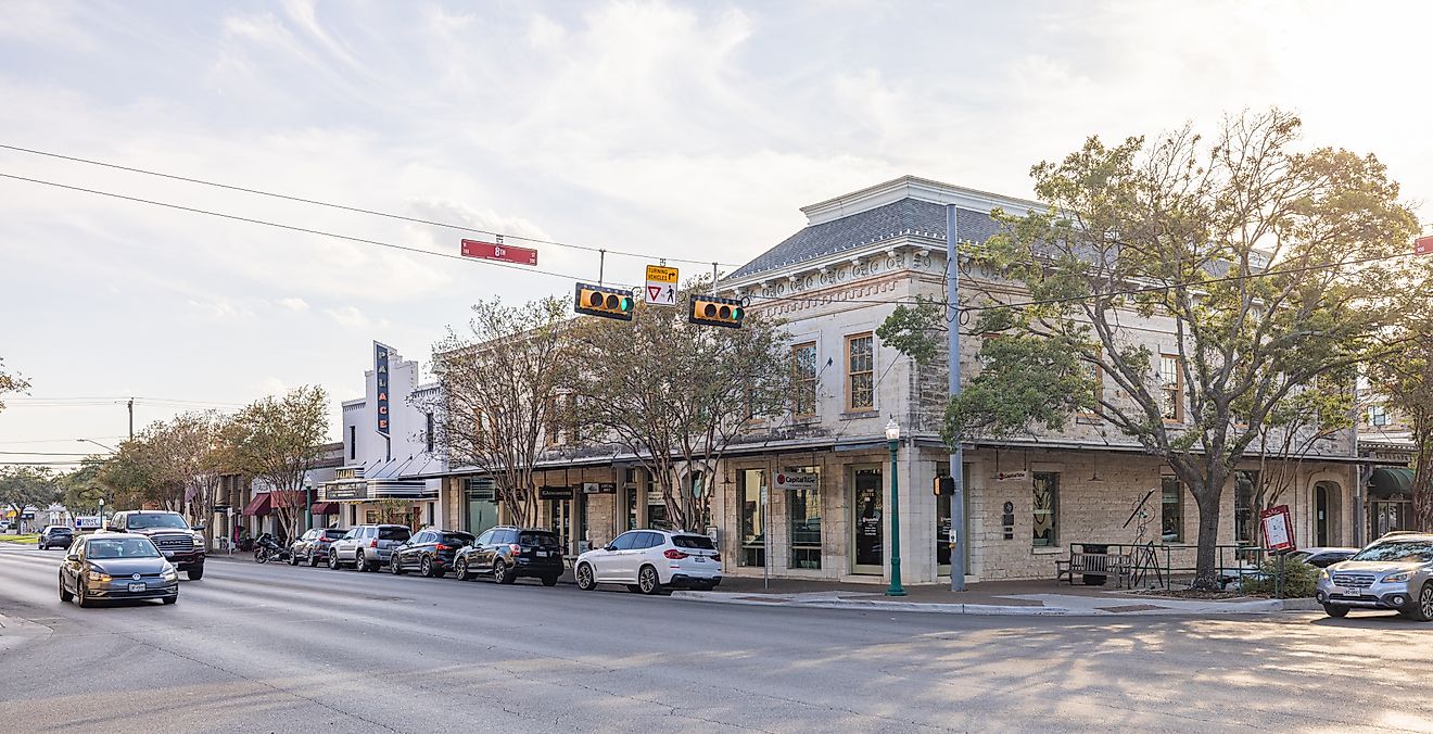 Austin Street in Georgetown, Texas. (Image Credit: Roberto Galan via Shutterstock.com)