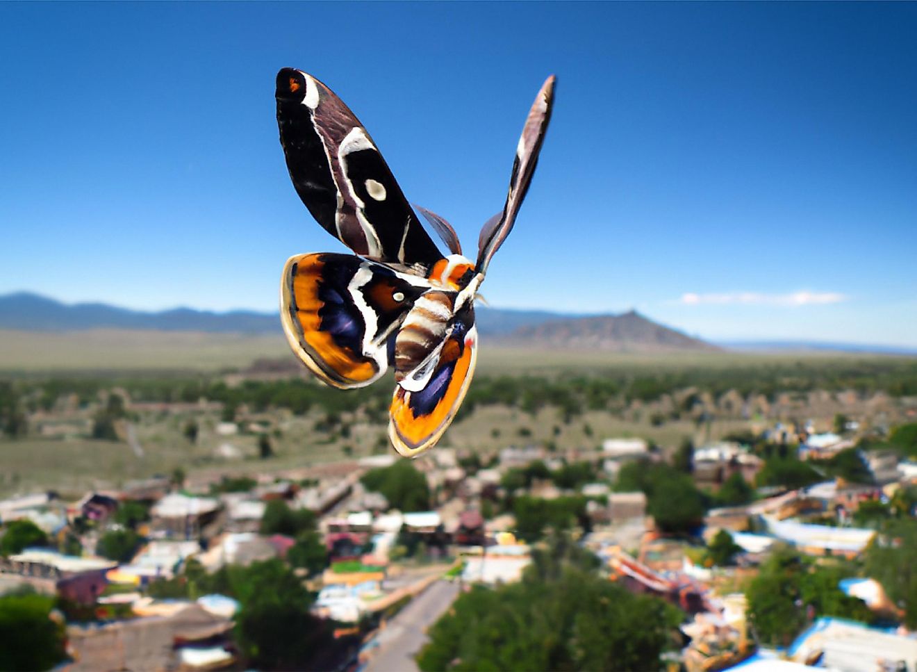The Cecropia Moth (Hyalophora cecropia).