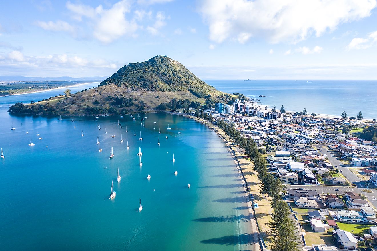 Pilot Bay side of Mount Maunganui, New Zealand.