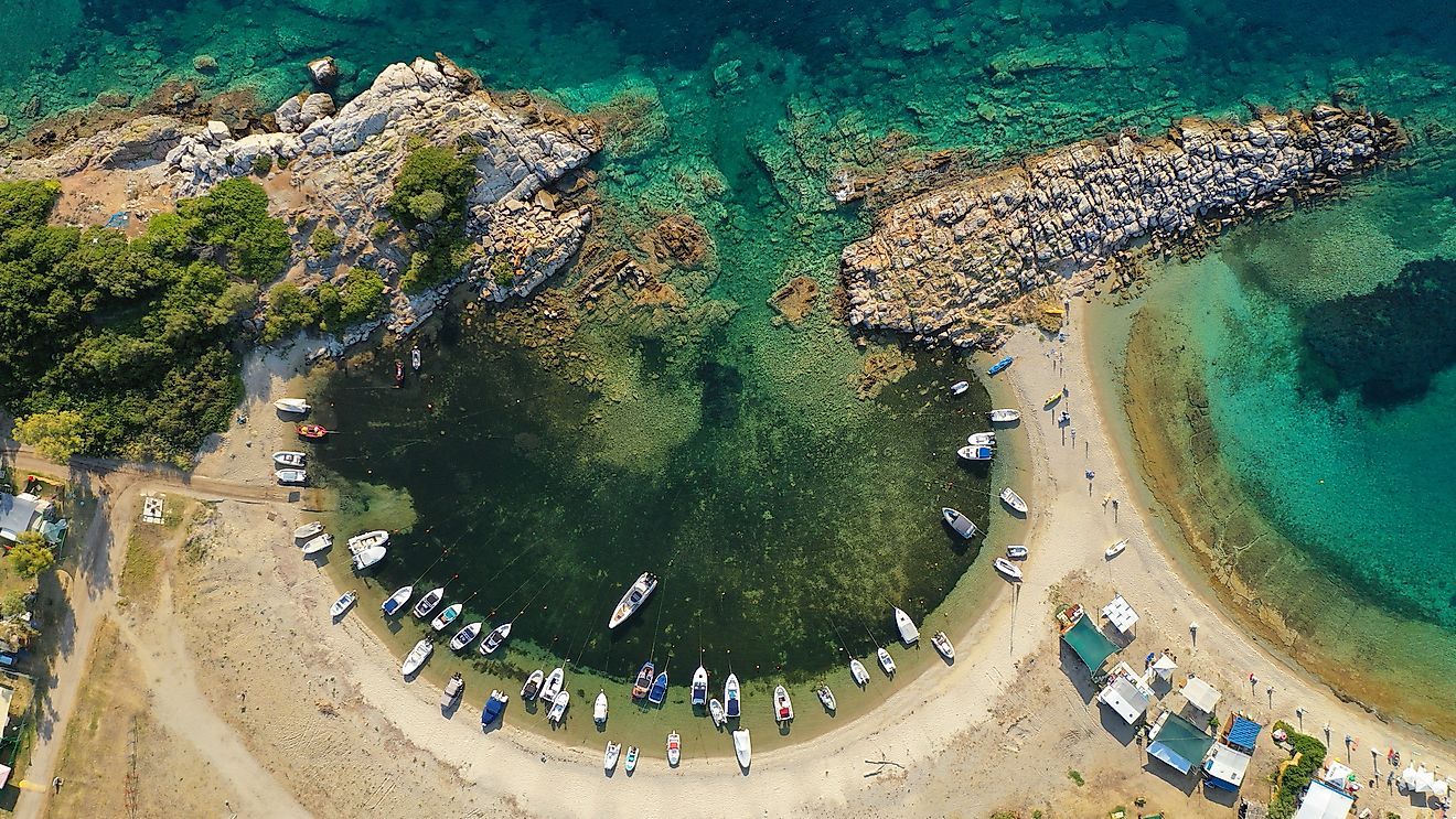 ​Kassandra Peninsula in Greece.