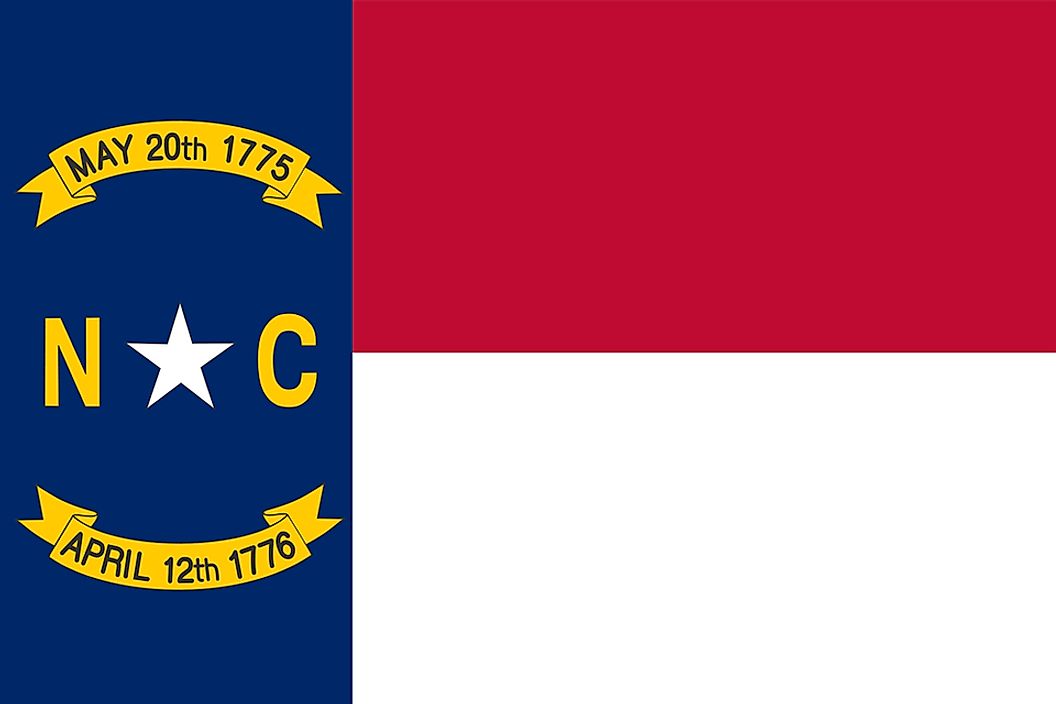 The state flag of North Carolina.