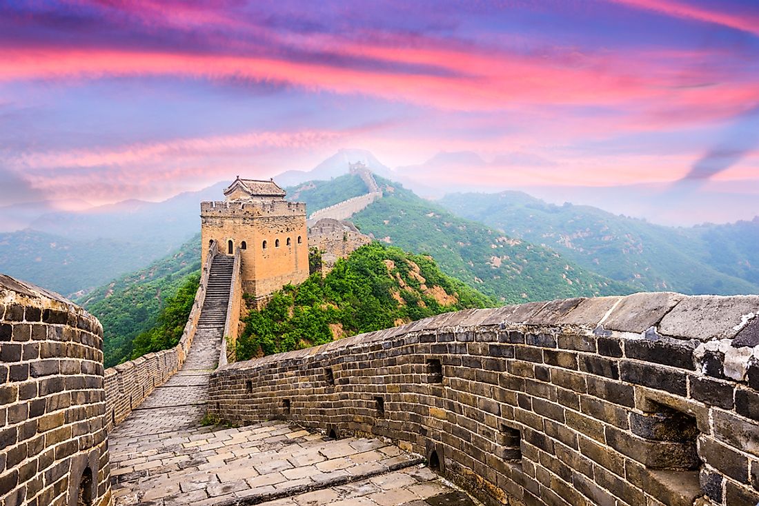 Jinshanling section of the Great Wall of China.