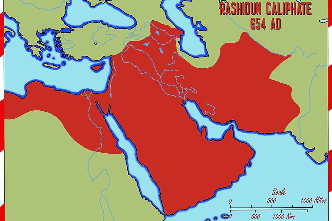 Major Muslim Empires During The Middle Ages - WorldAtlas