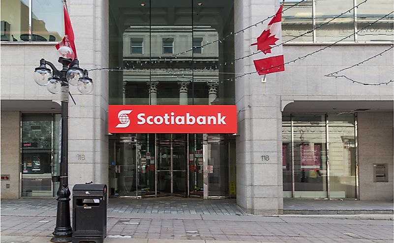 A branch of Scotia Bank. Founded in 1832 in Halifax, Nova Scotia.