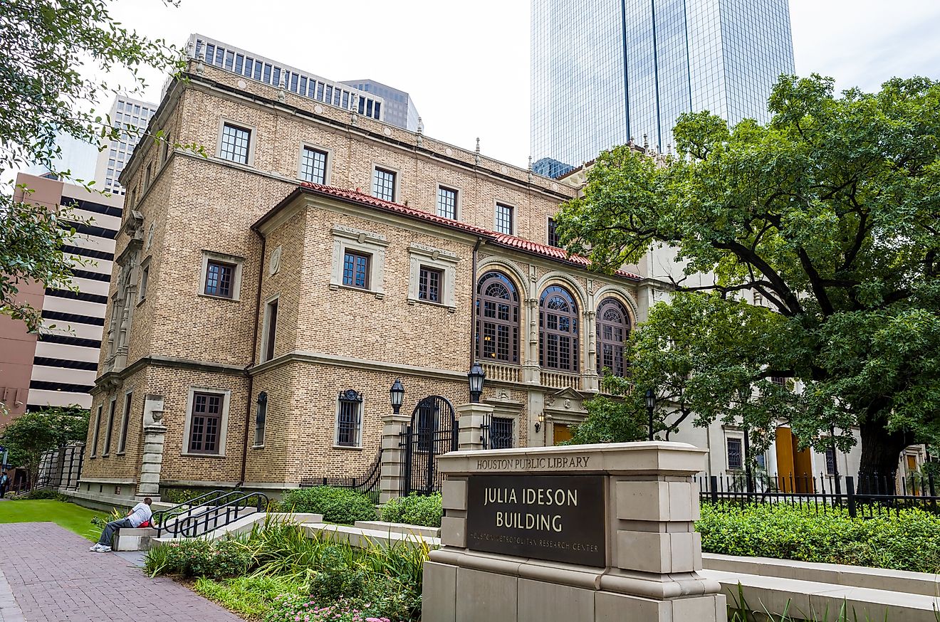 Houston Public Library in downtown Houston, Texas.