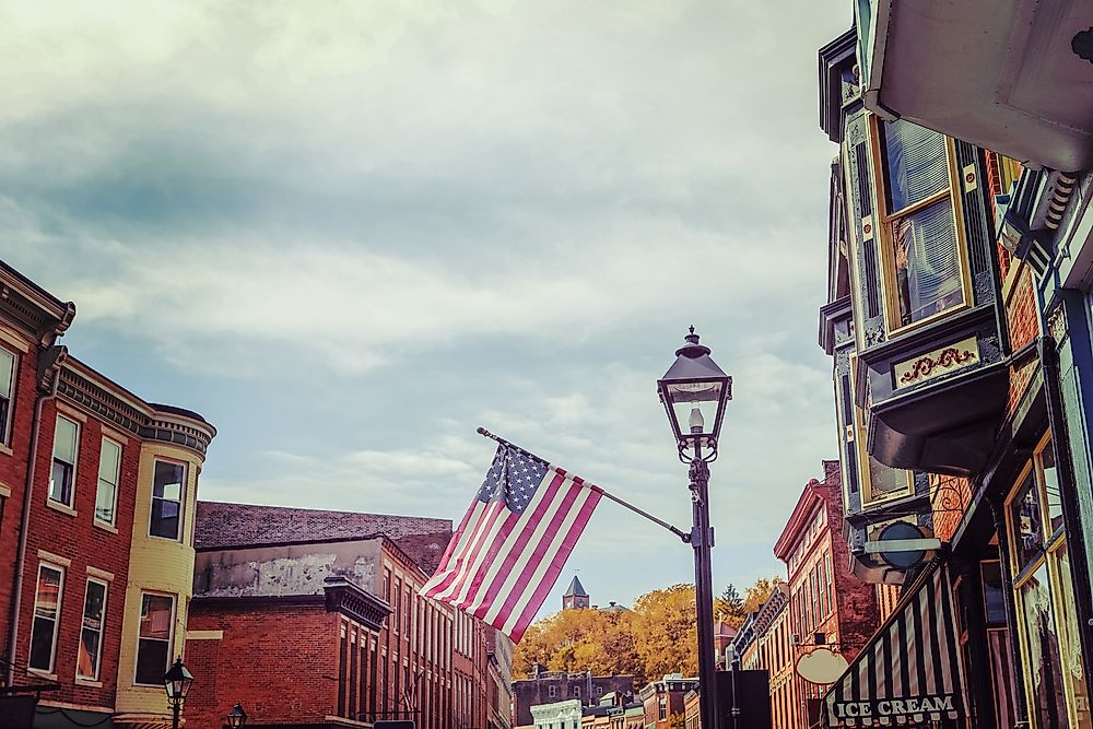 The main street of Galena, Illinois, is seen here. 