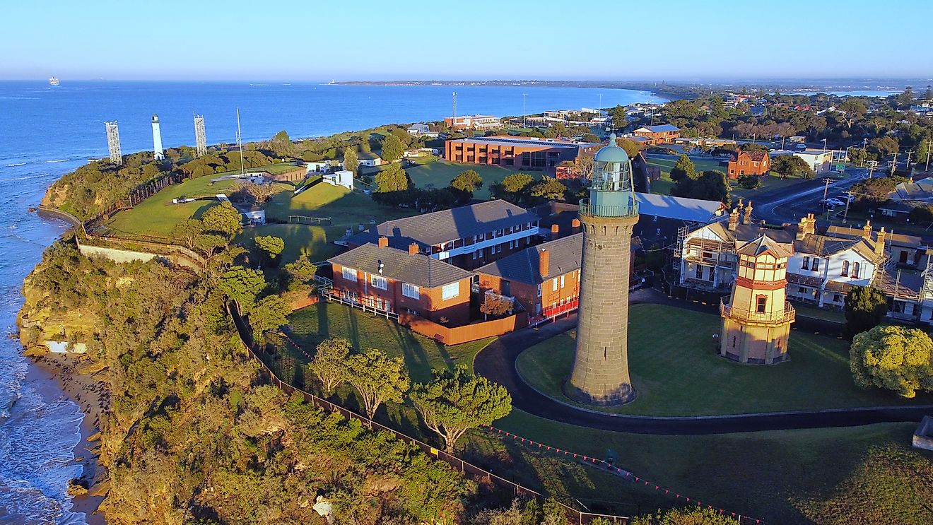 Fort Queenscliff lighthouse in Queenscliff, Victoria, Australia. Image credit: Dans Destinations / Shutterstock.com.