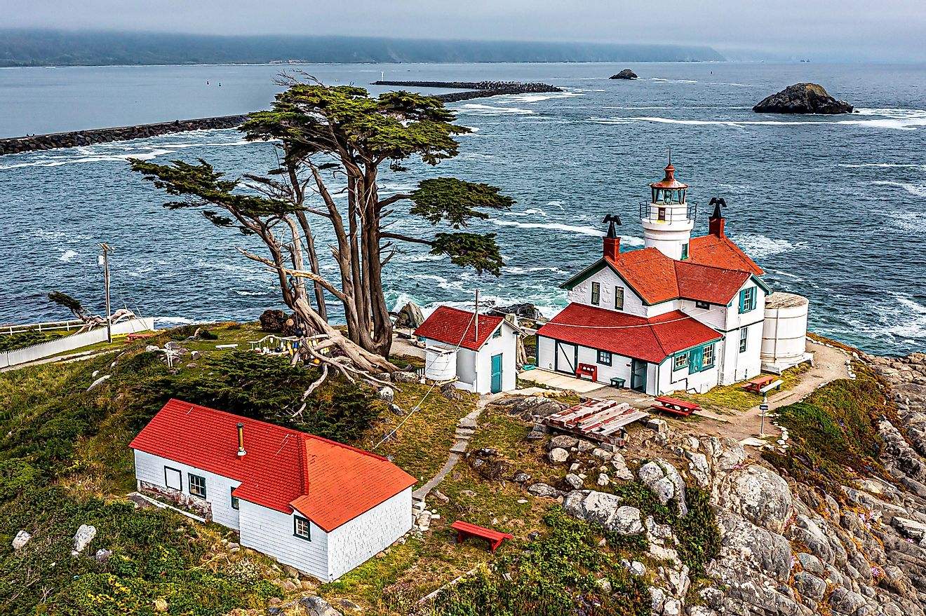 Battery Point Lighthouse in Crescent City, California, United States