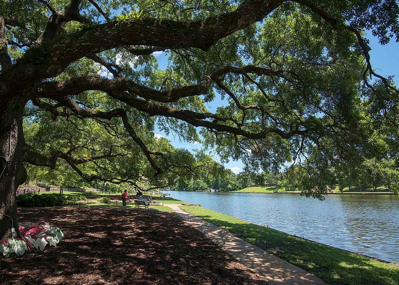 Waterfront area in Natchitoches, Louisiana.