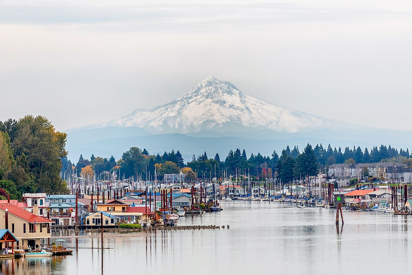 The gorgeous town of Hood River, Oregon.