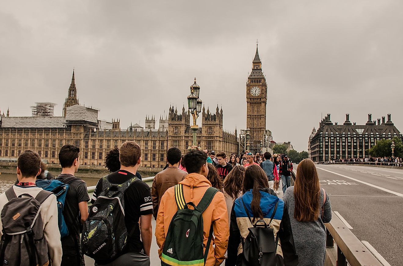 Tourists in London, one of the world's most visited cities. Image credit: Mathias Westermann from Pixabay