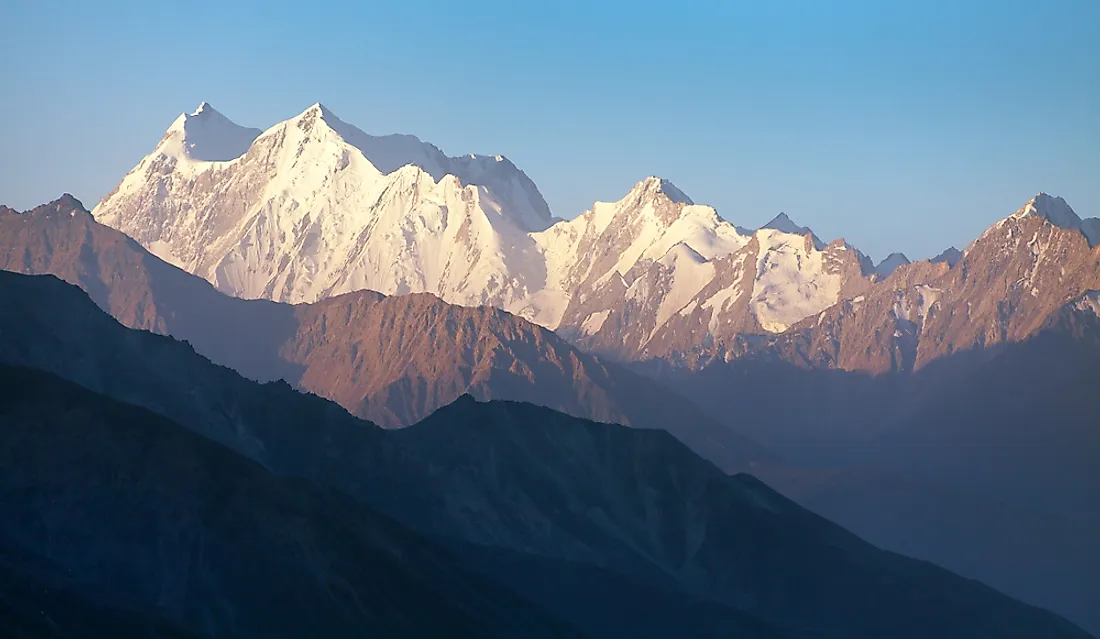 The Hindu Kush mountains in Afghanistan. 