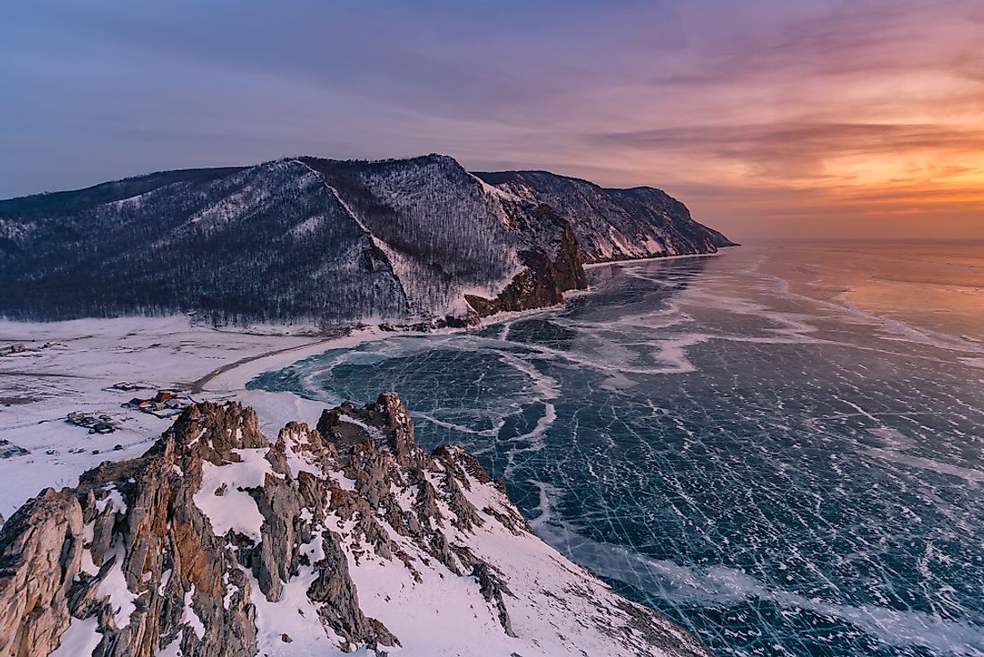 Lake Baikal is the deepest lake in the world. 