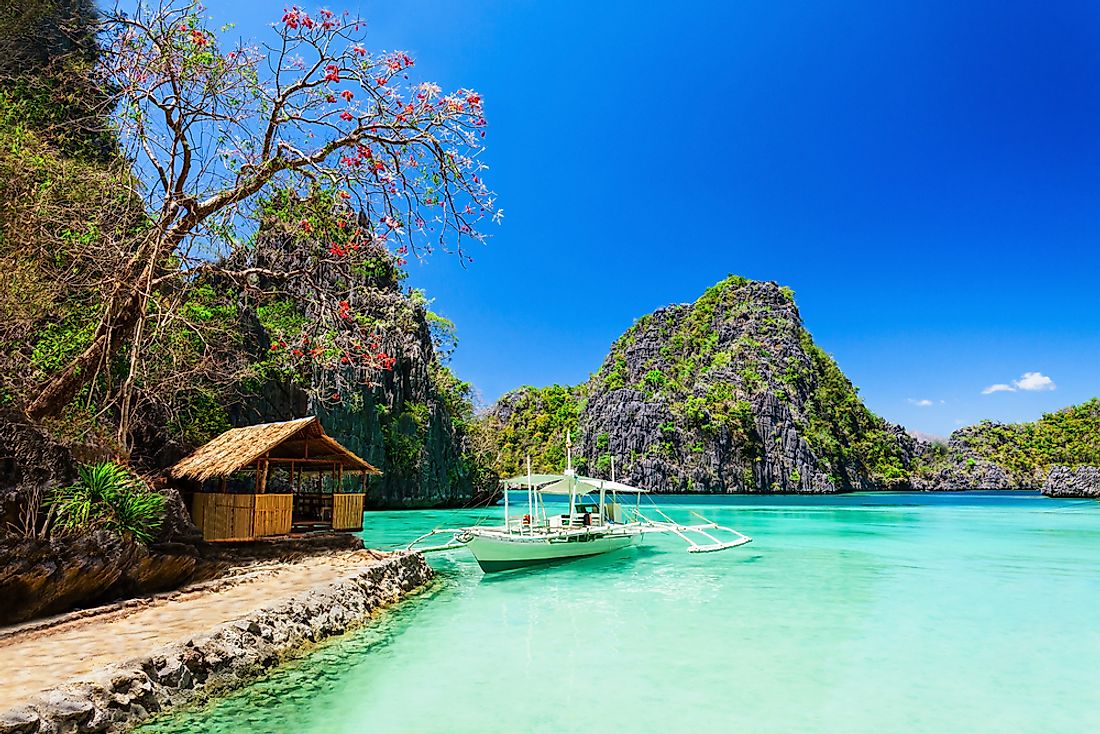 A beautiful beach in the Philippines. 