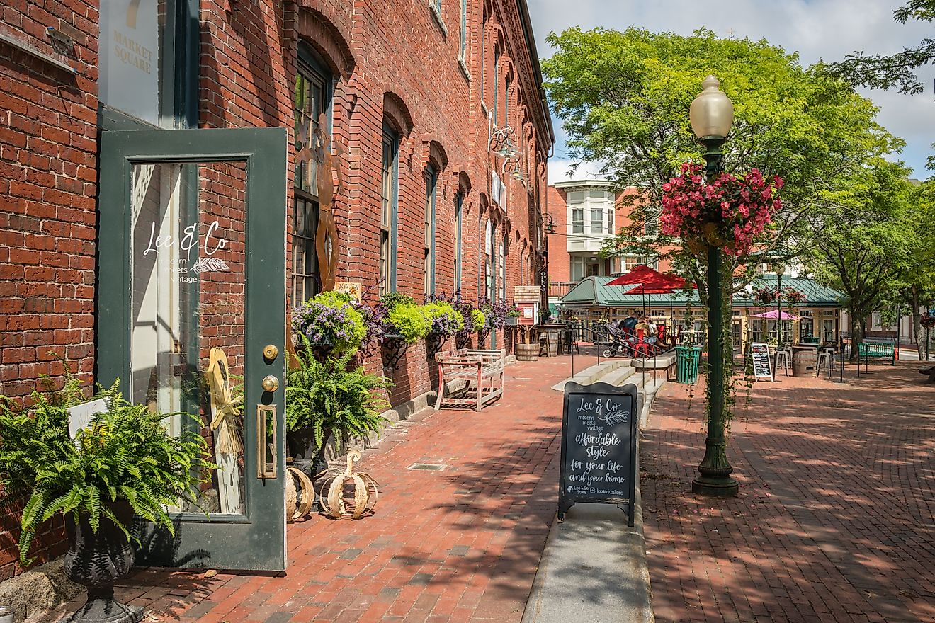 Beautiful downtown Amesbury, Massachusetts.
