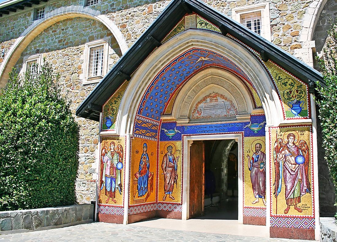 A church in the Troodos Mountains in Cyprus. 